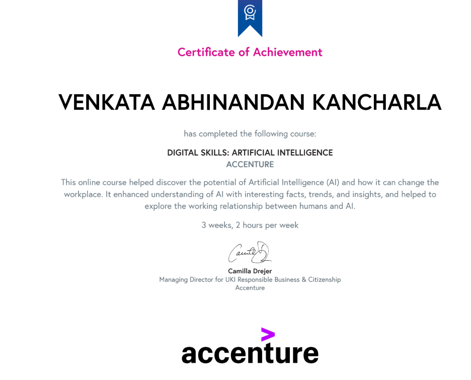 Certification 1